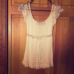 White lace top